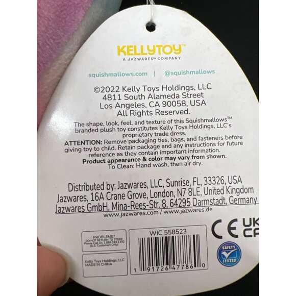 Original Squishmallows Katya Koala Plush Toy 8" Tie-Dye Rainbow - Picture 7 of 8